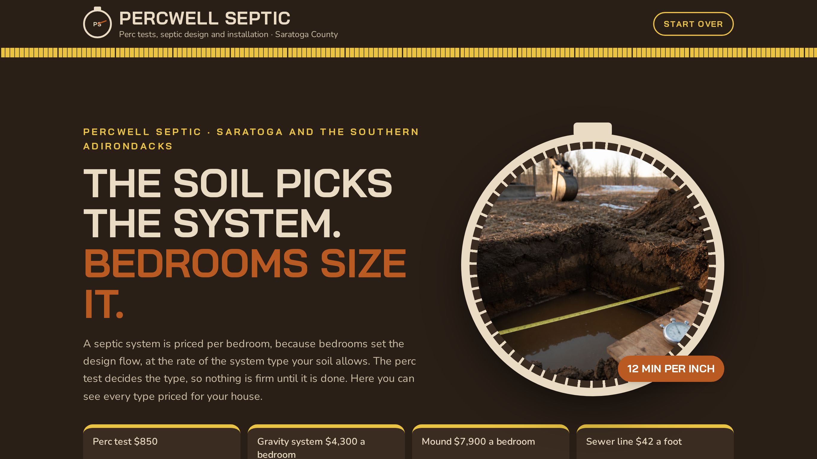 Septic installation estimate template preview