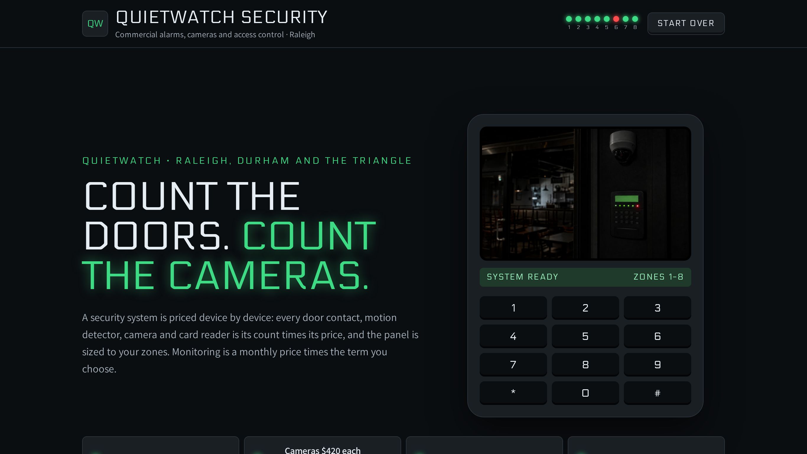 Commercial security system proposal template preview