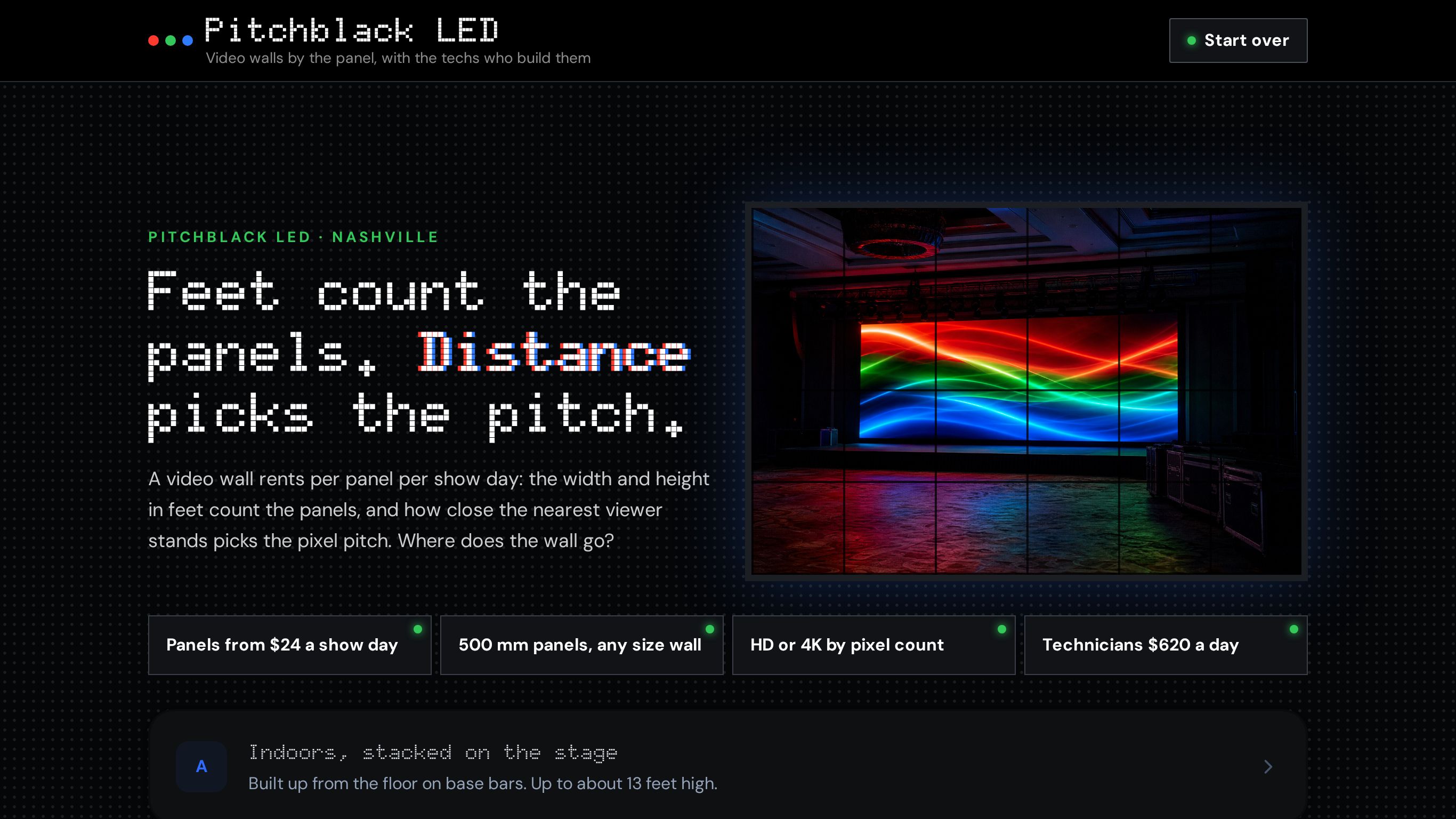 LED screen rental quotation template preview