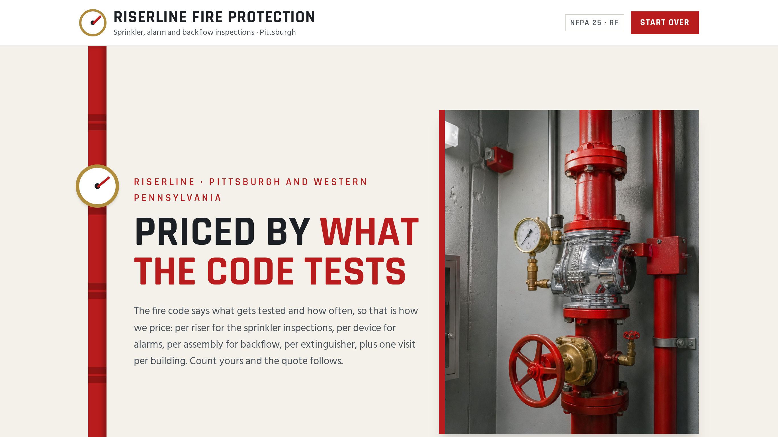 Fire sprinkler inspection proposal template preview