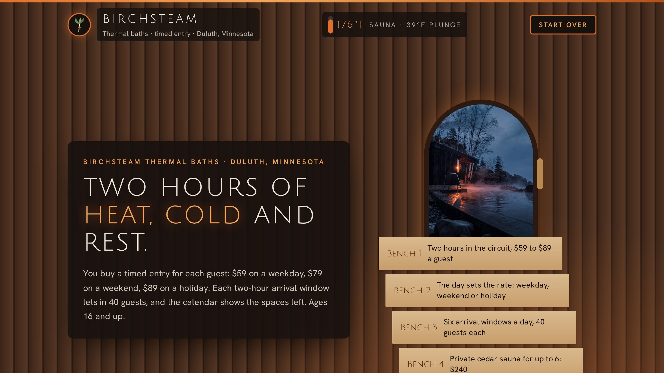 Birchsteam Thermal Baths — Timed Entry By Day preview