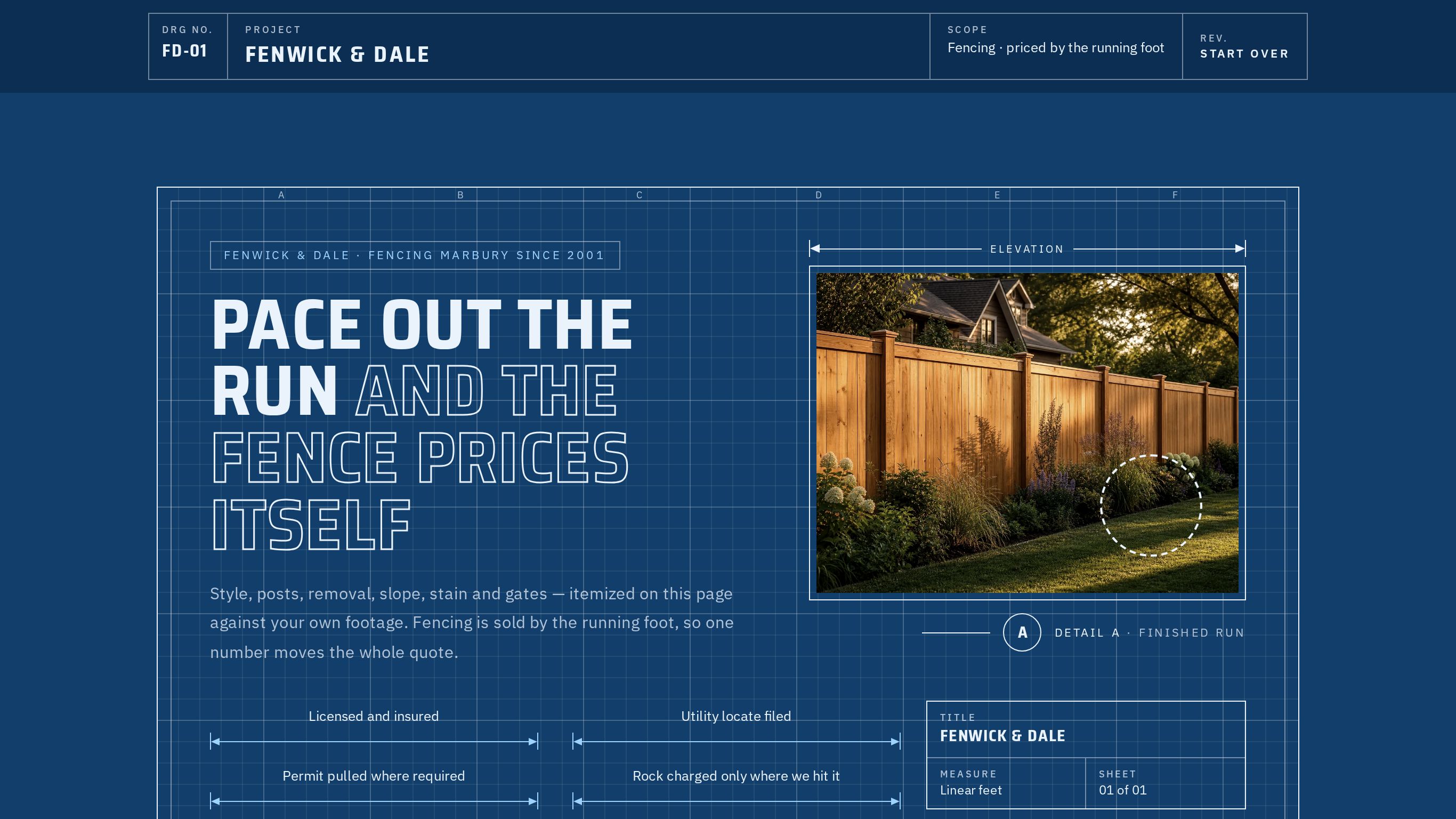 Fence installation estimate template preview