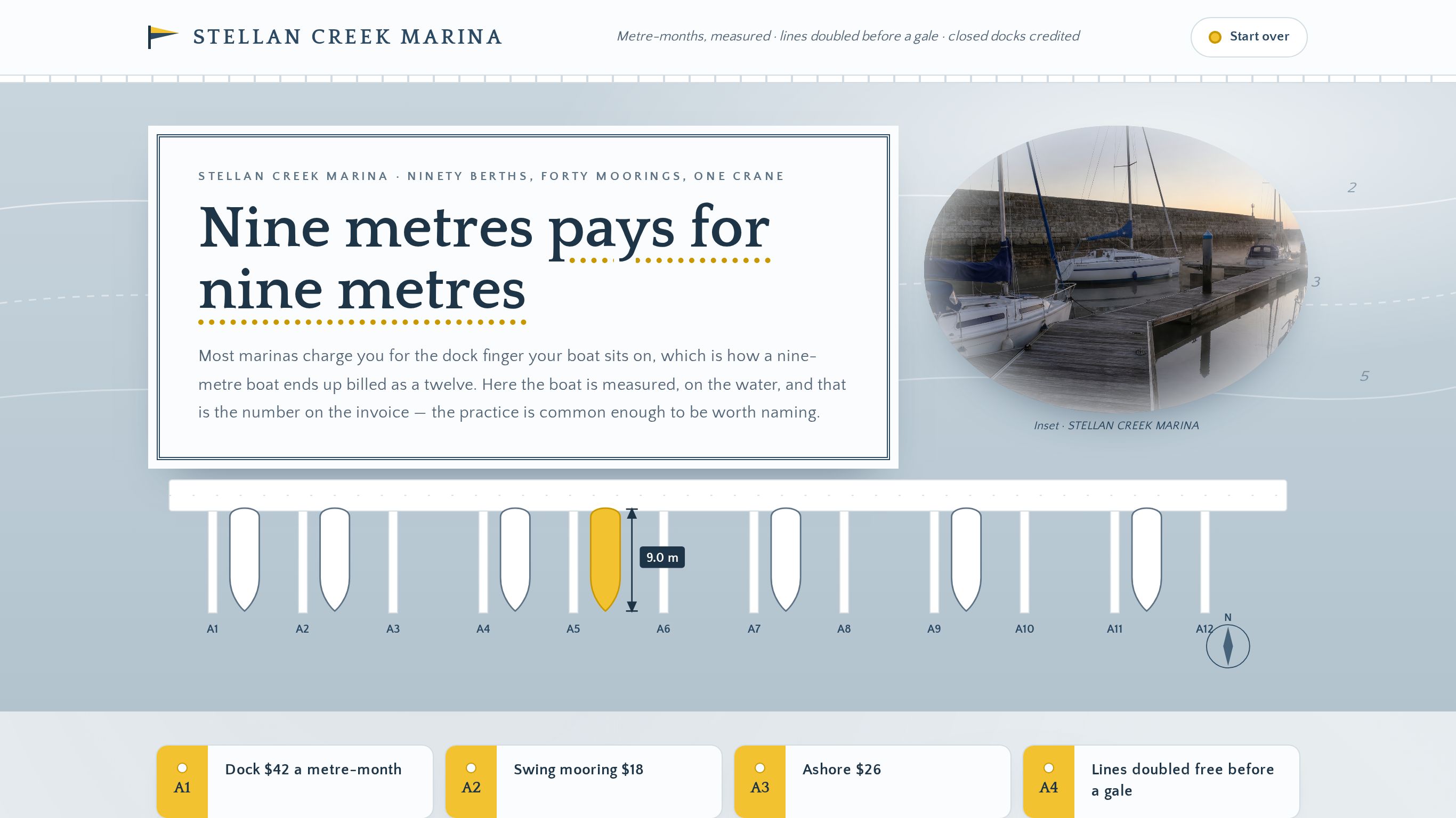 Marina slip & boat storage quote template preview