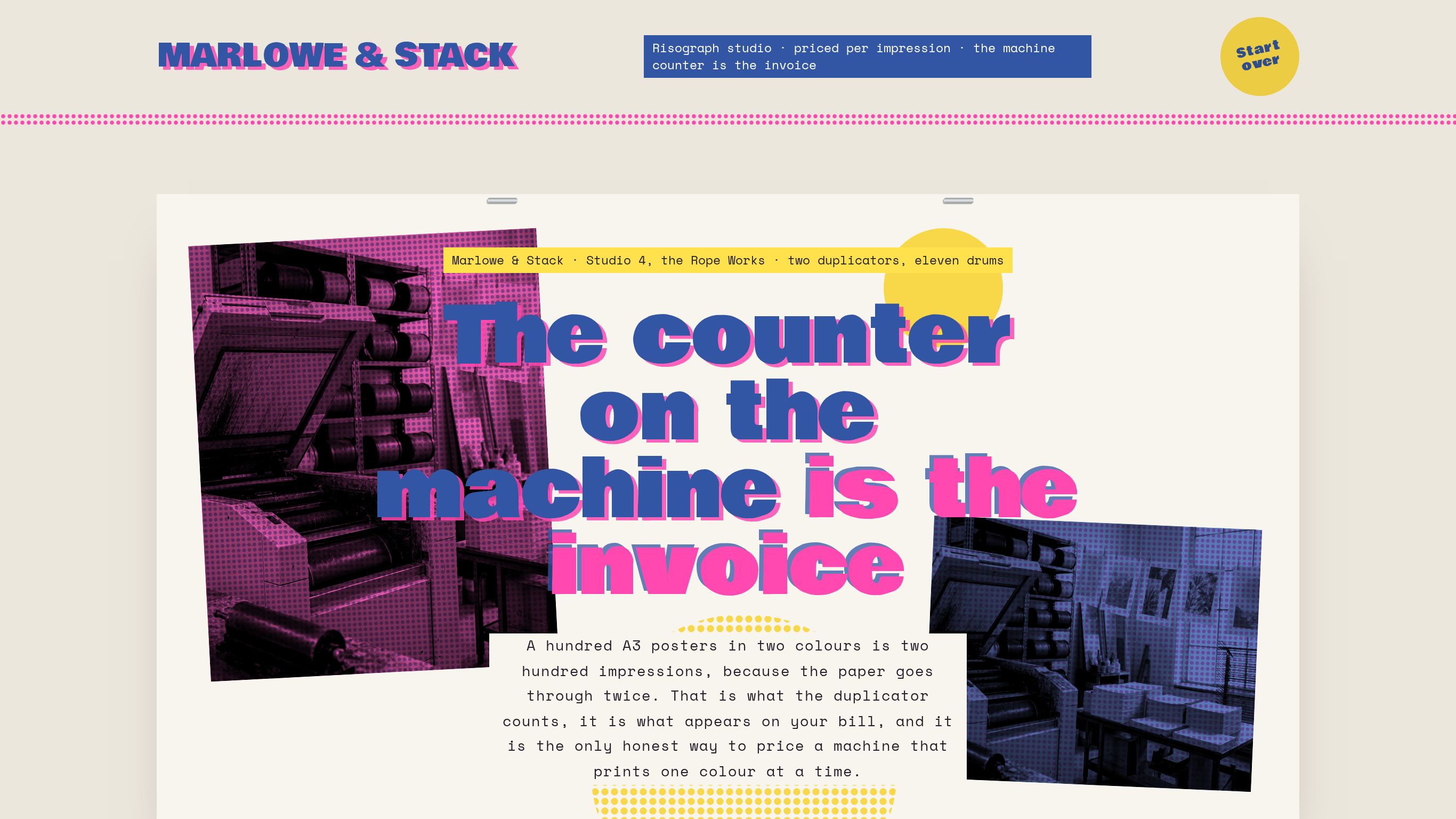 Print shop quote & estimate template preview